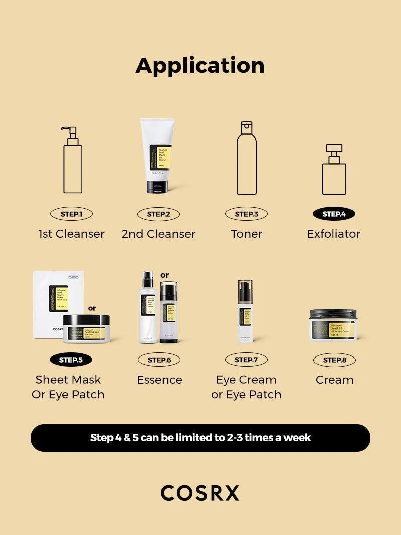 COSRX Advanced Snail Kit (4-Step Trial Set)