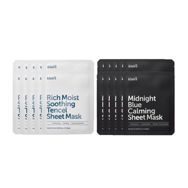 dear, klairs Sheet Masks – Soothe & Strengthen