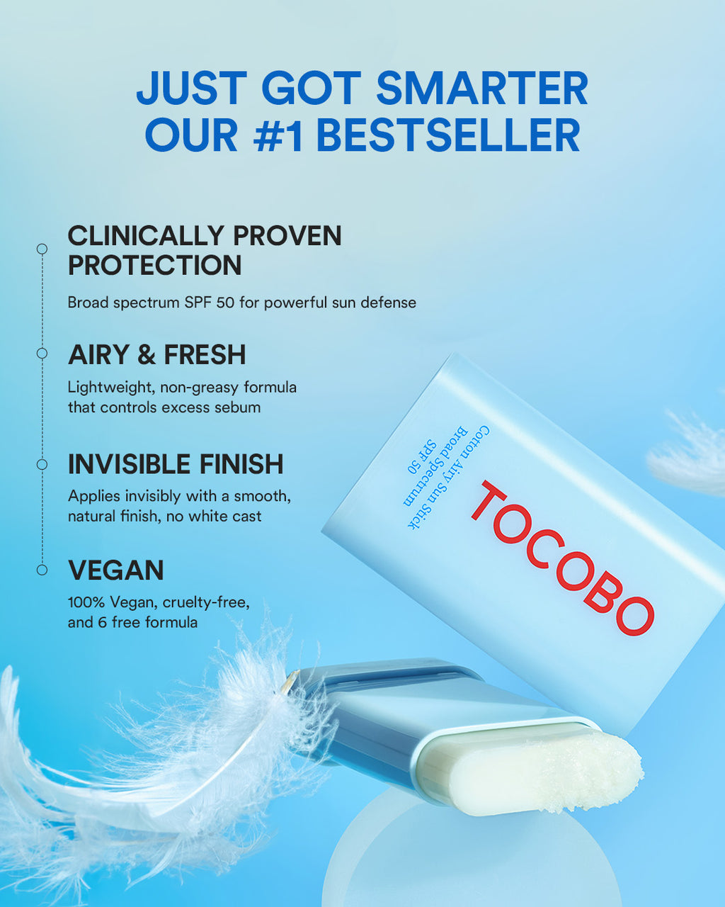 TOCOBO Cotton Soft Sun Stick SPF50+ PA++++