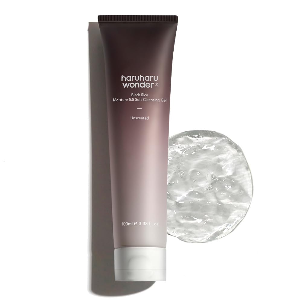 HARUHARU WONDER Black Rice Moisture 5.5 Soft Cleansing Gel 100 ml | Gentle Hydrating Face Cleanser