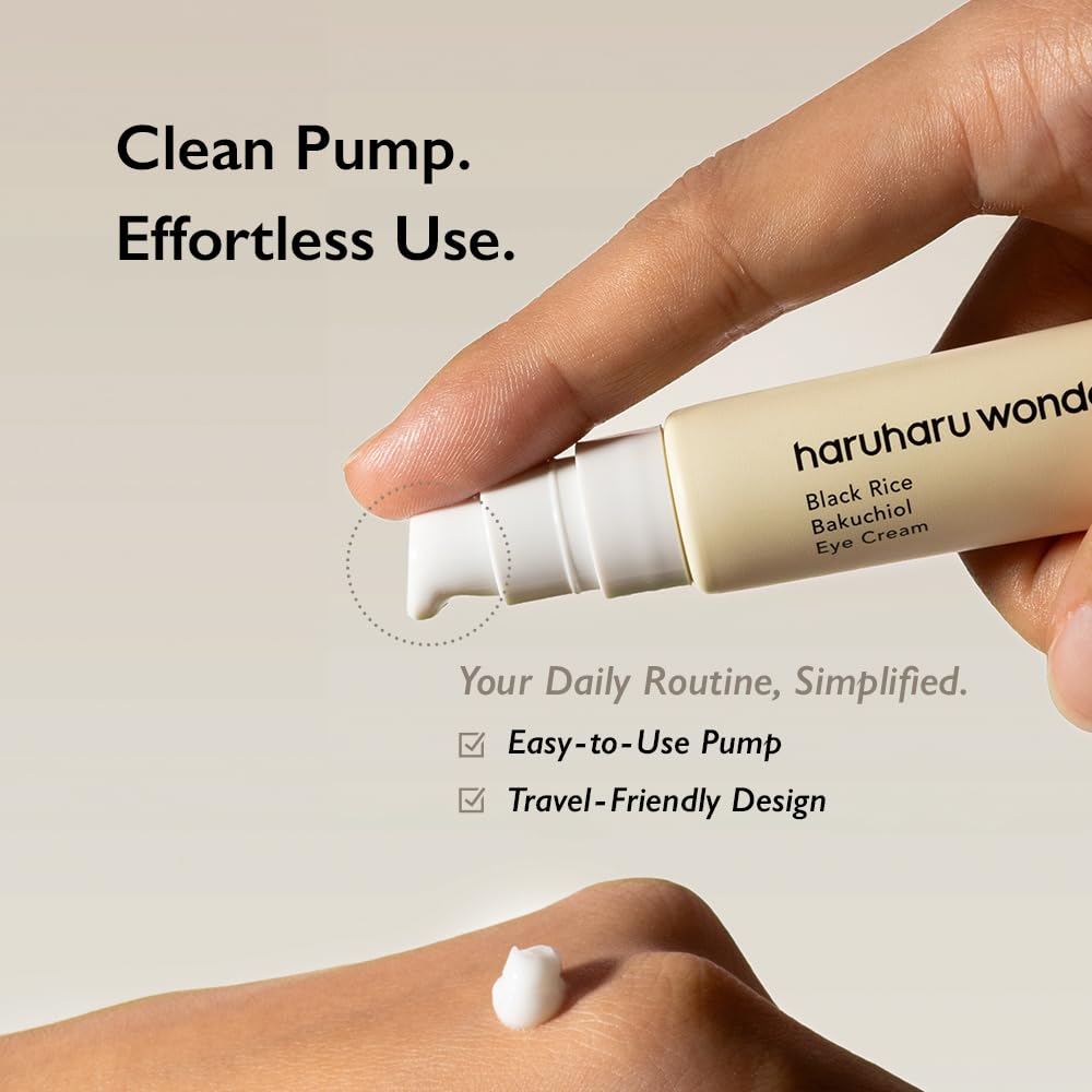 HARUHARU WONDER Black Rice Bakuchiol Eye Cream 20 ml | Anti-Aging & Hydrating Eye Care