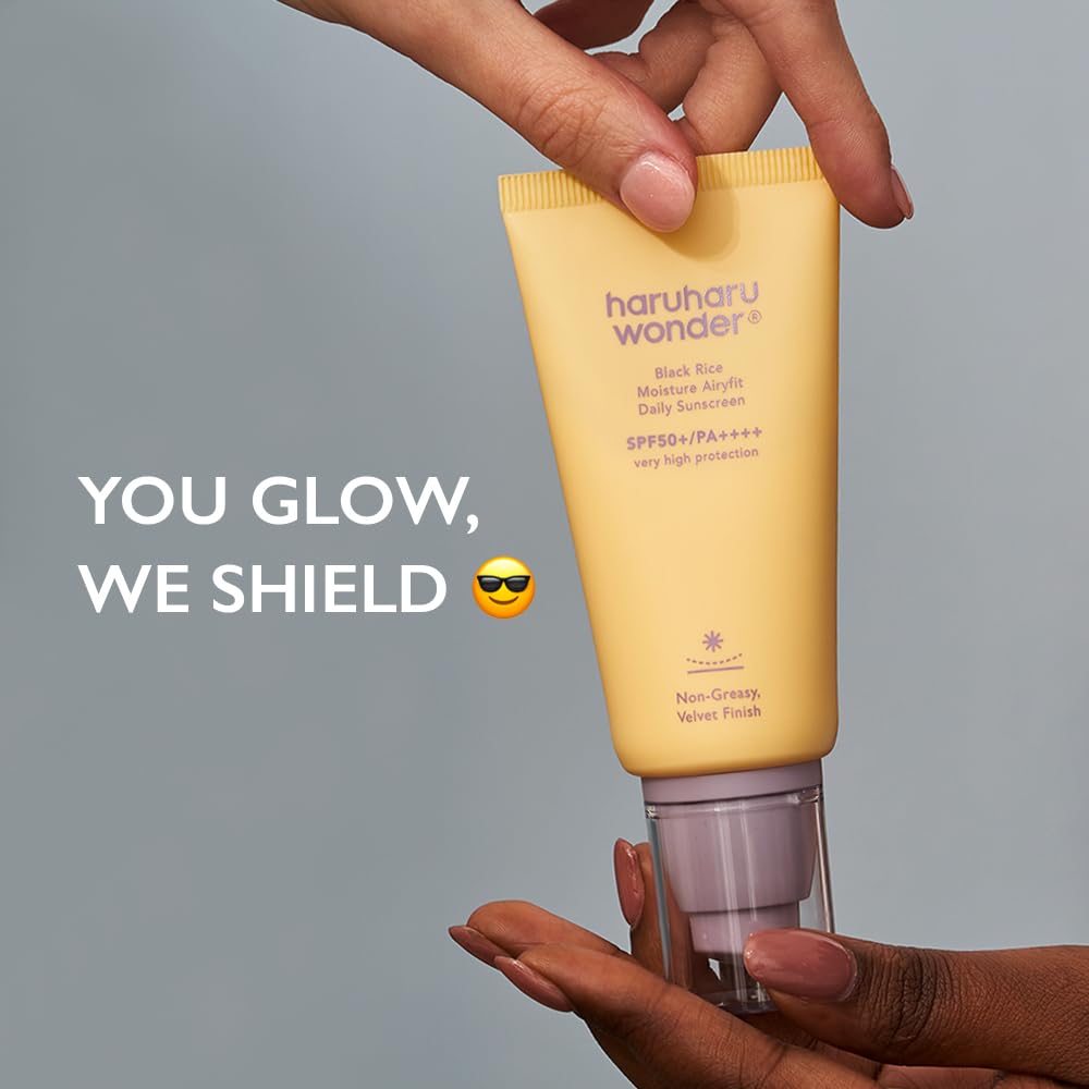 HARUHARU WONDER Black Rice Moisture Airyfit Sunscreen SPF50+ PA++++ 50 ml | Lightweight Daily UV Protection