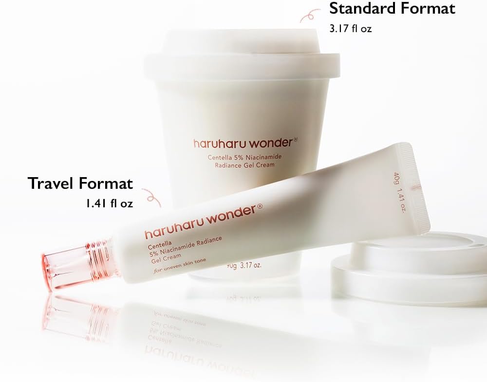 HARUHARU WONDER Centella 5% Niacinamide Radiance Gel Cream 40 g | Brightening & Soothing Moisturizer
