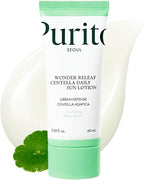 PURITO Wonder Releaf Centella Daily Sun Lotion SPF50+ PA++++ 60 ml | Lightweight Soothing Sunscreen