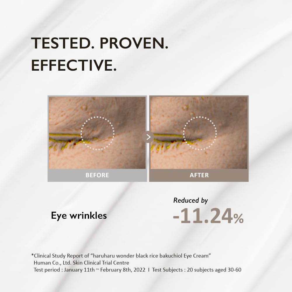 HARUHARU WONDER Black Rice Bakuchiol Eye Cream 20 ml | Anti-Aging & Hydrating Eye Care
