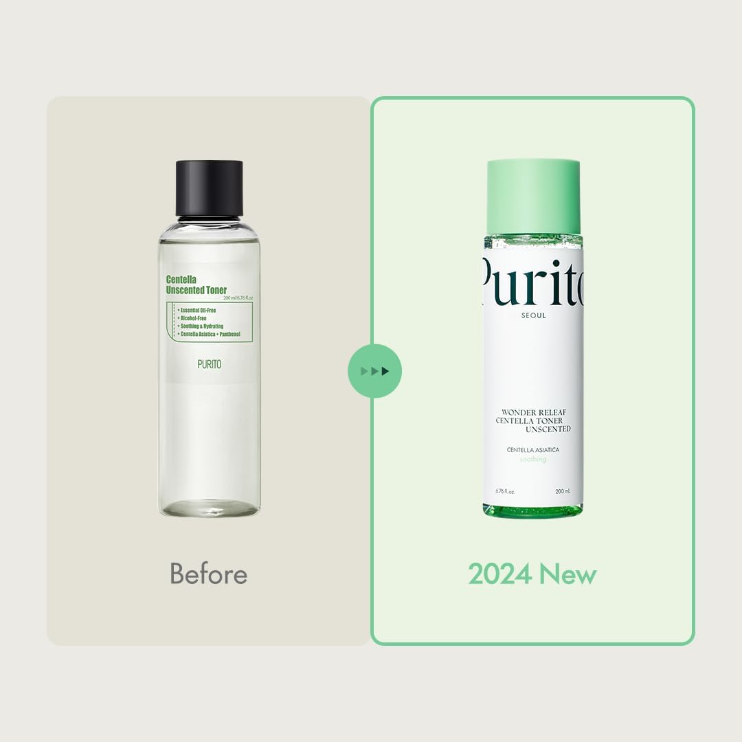 PURITO Wonder Releaf Centella Toner Unscented 200 ml | Soothing & Hydrating Toner