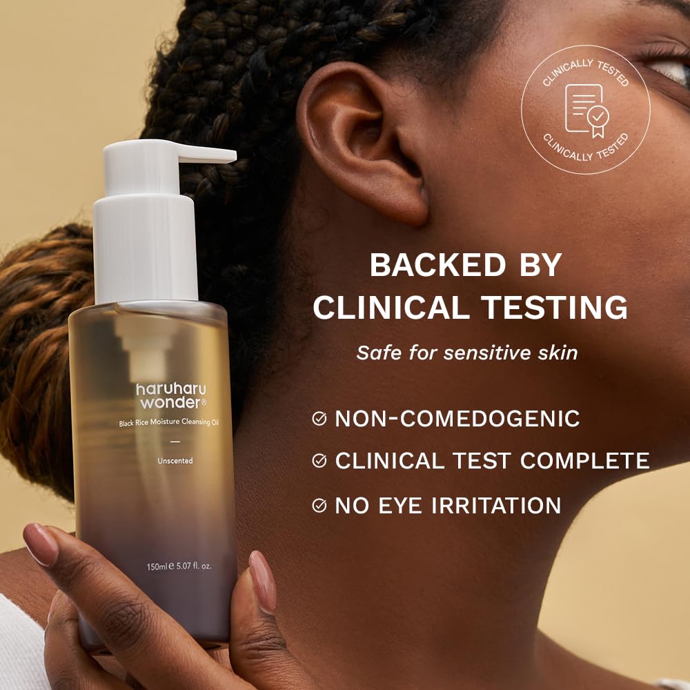 HARUHARU WONDER Black Rice Moisture Deep Cleansing Oil 150 ml | Gentle Hydrating Cleansing Oil