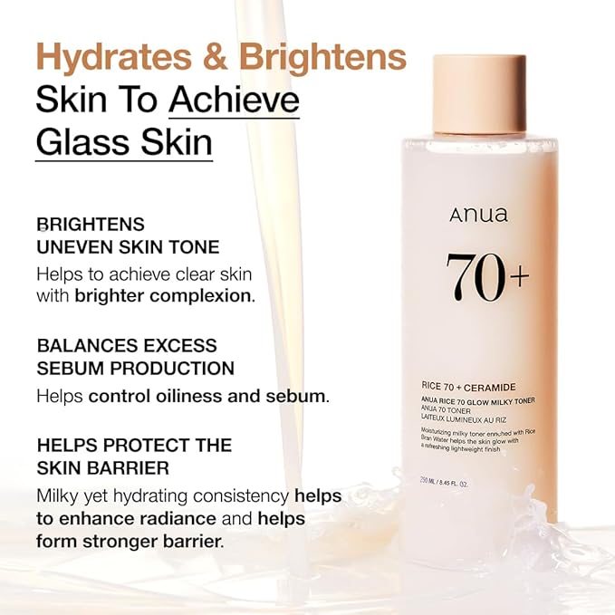 ANUA Rice 70 Milky Toner 250ml