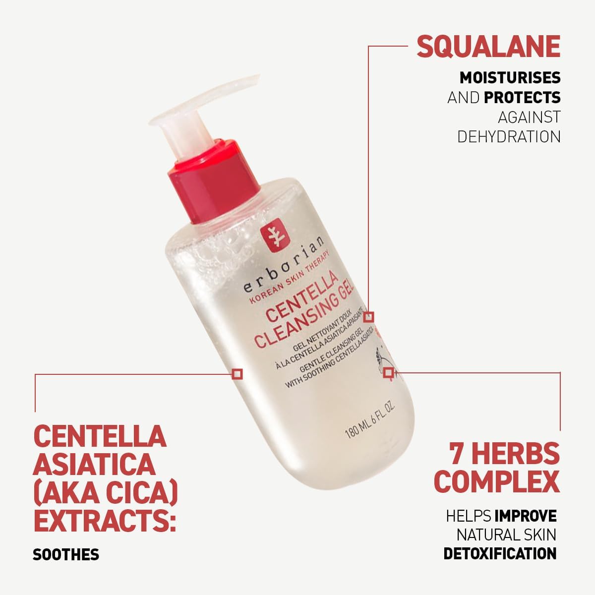 Erborian Centella Cleansing Gel 180ml