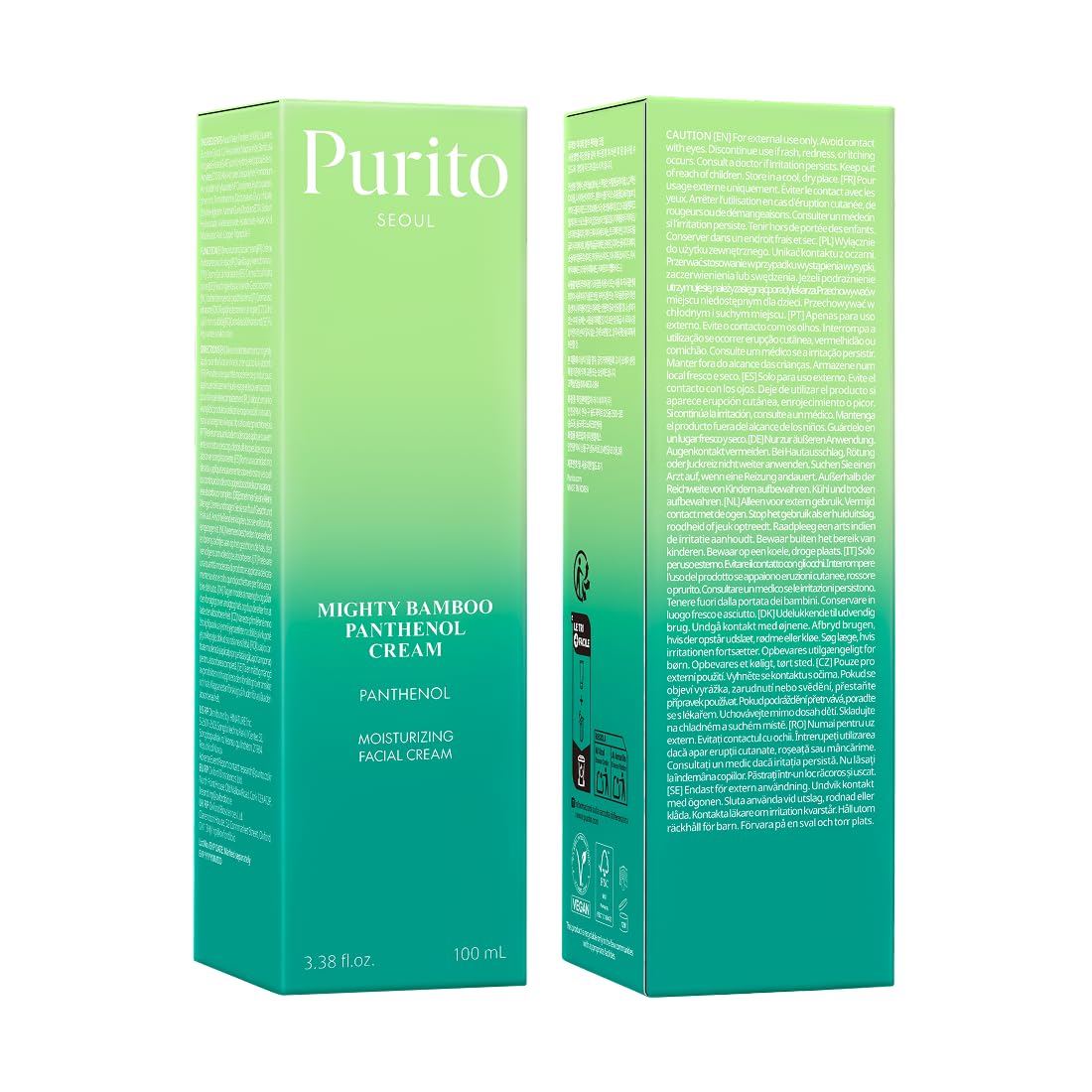 PURITO Mighty Bamboo Panthenol Cream 100ml
