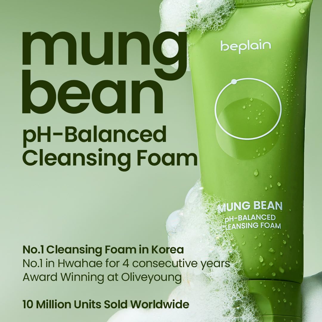 Beplain Mung Bean pH-Balanced Cleansing Foam 160ml