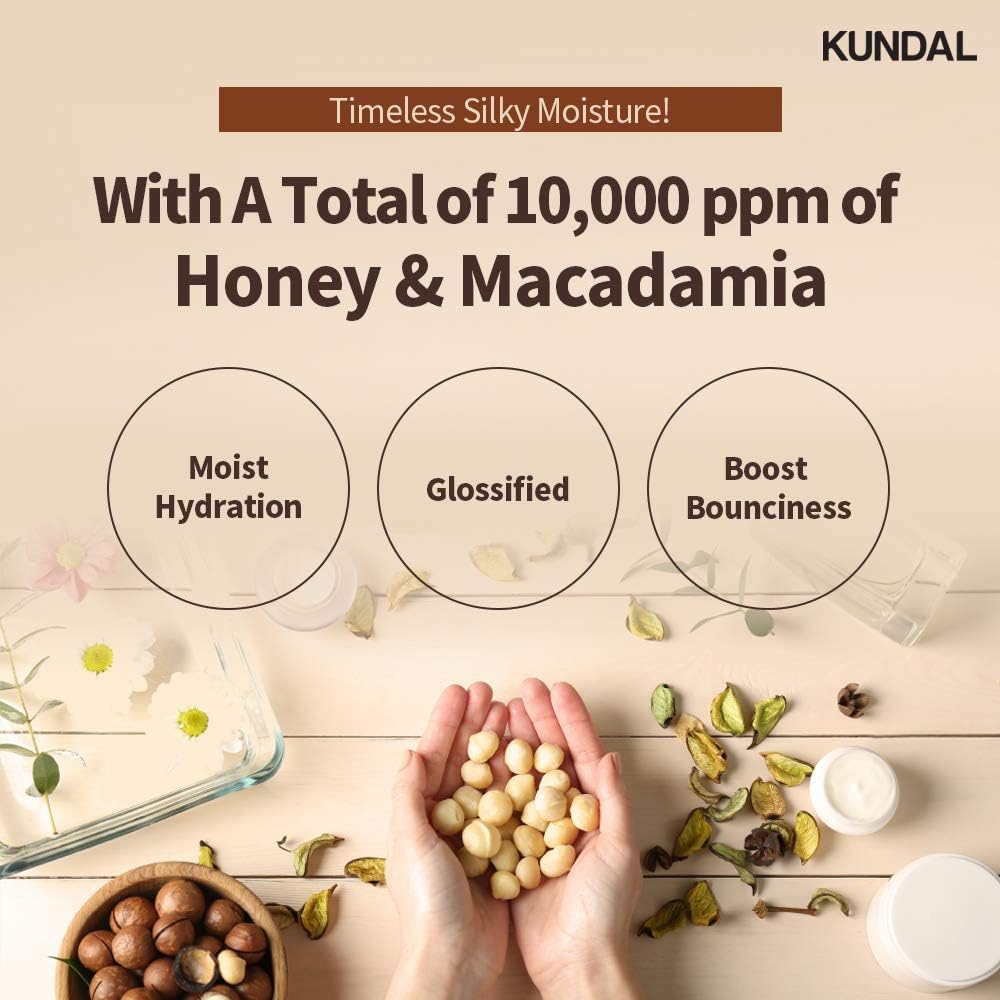 KUNDAL Honey & Macadamia Nature Shampoo Amber Vanilla 500ml