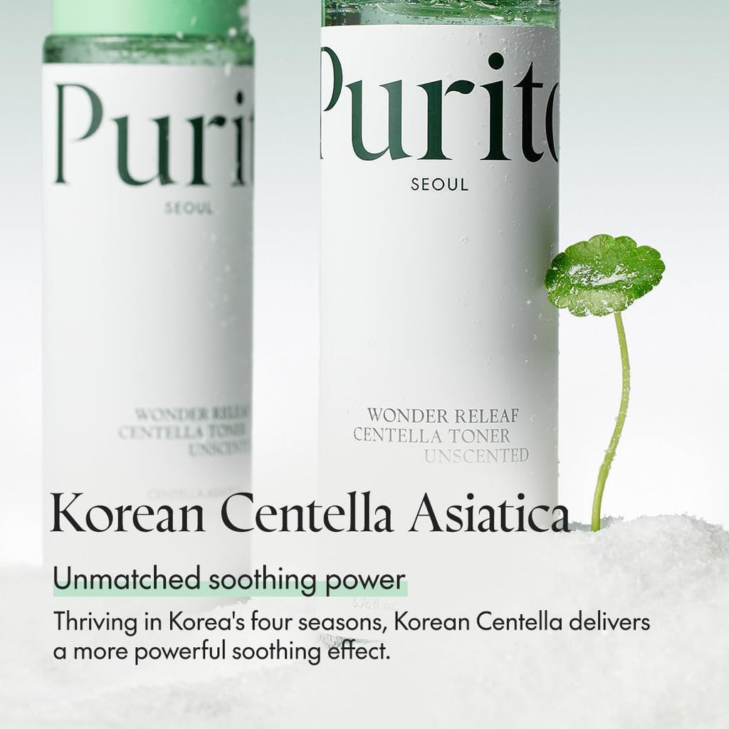 PURITO Wonder Releaf Centella Toner Unscented 200 ml | Soothing & Hydrating Toner