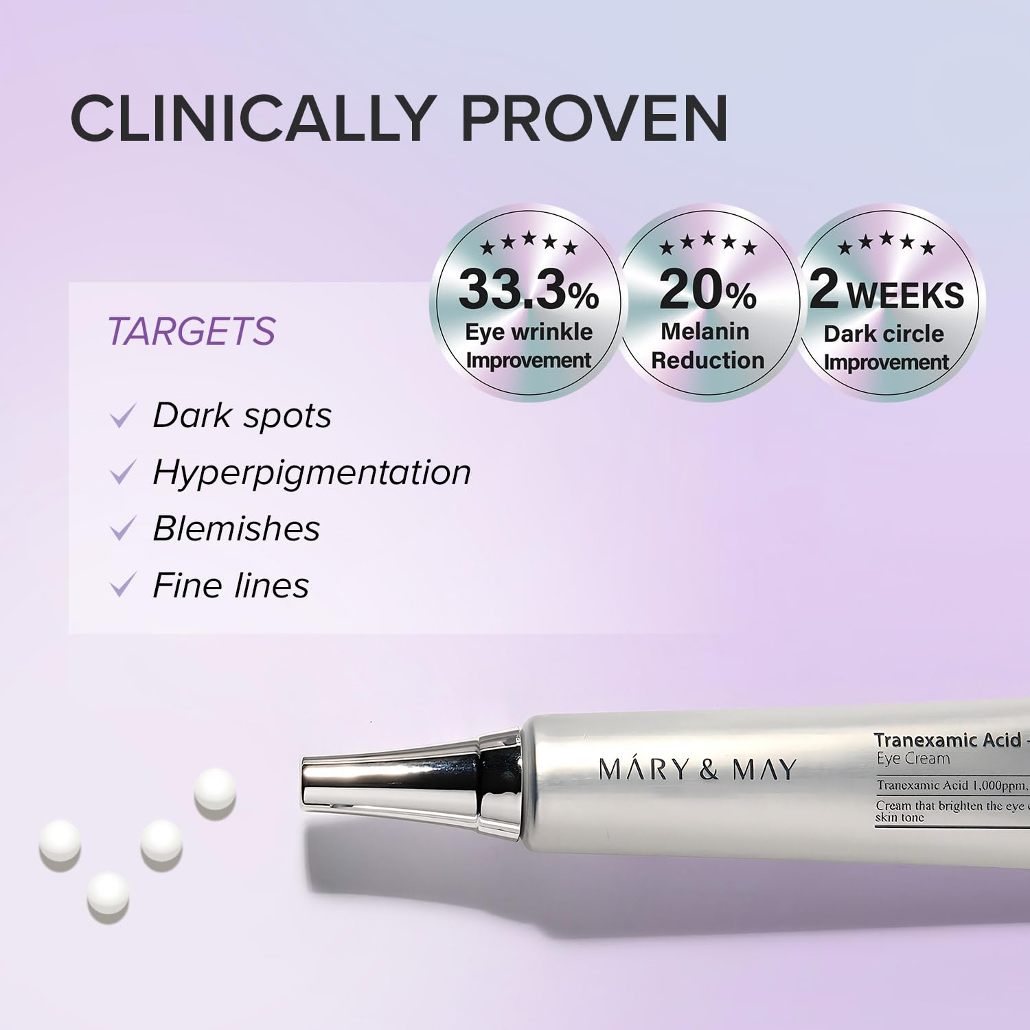 MARY&MAY Glutathione Eye Cream Special Set (30g+12g+12g)