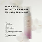 Haruharu Wonder Black Rice Probiotics Barrier 2% NAD+ Serum Mist 80ml