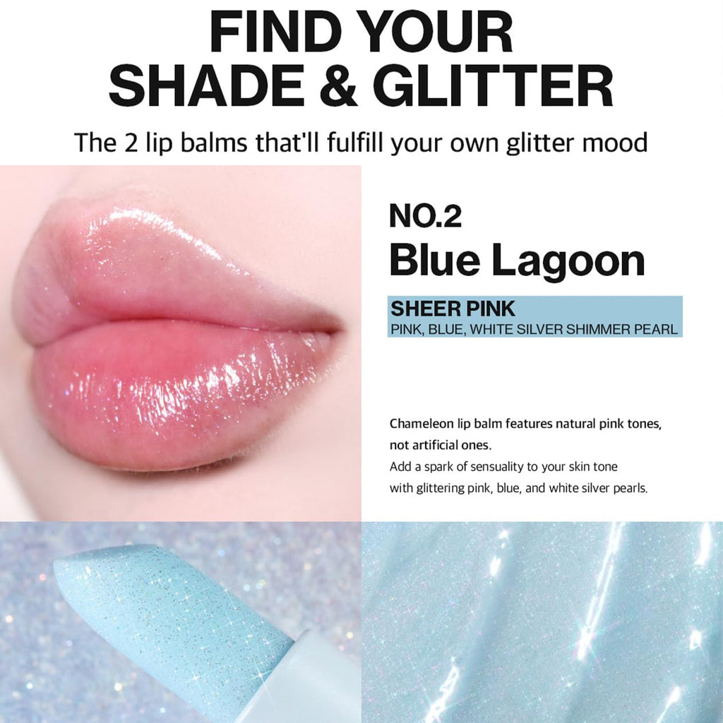 UNLEASHIA Glacier Vegan Lip Balm No.2 Blue Lagoon 3.3g
