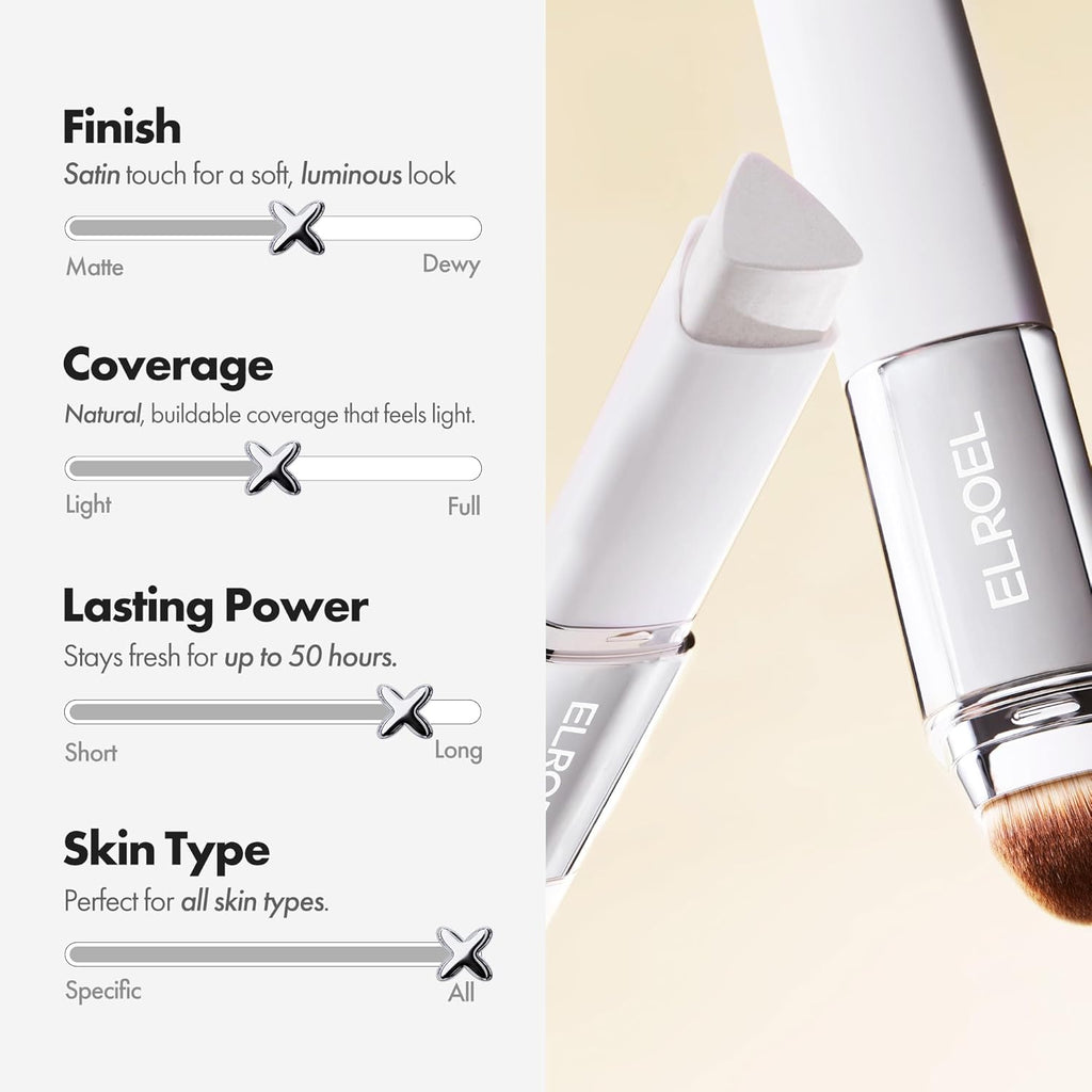 ELROEL Blanc Cover Cream Stick Foundation (Various Shades)