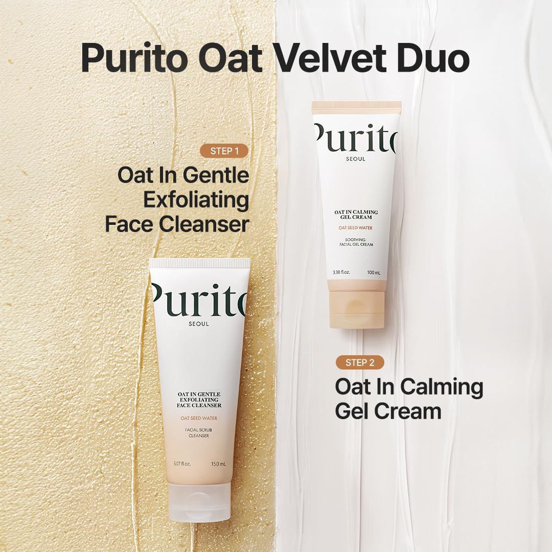 Purito Seoul Oat-in Calming Gel Cream 100 ml | Lightweight Soothing Moisturizer