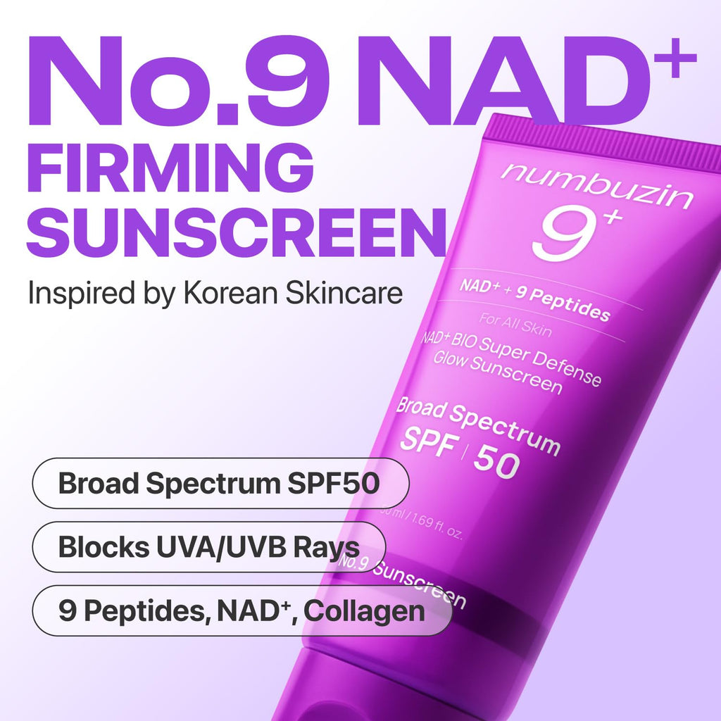 numbuzin No.9 NAD+ Peptides Dewy Sun Essence SPF50+ PA++++ 50ml