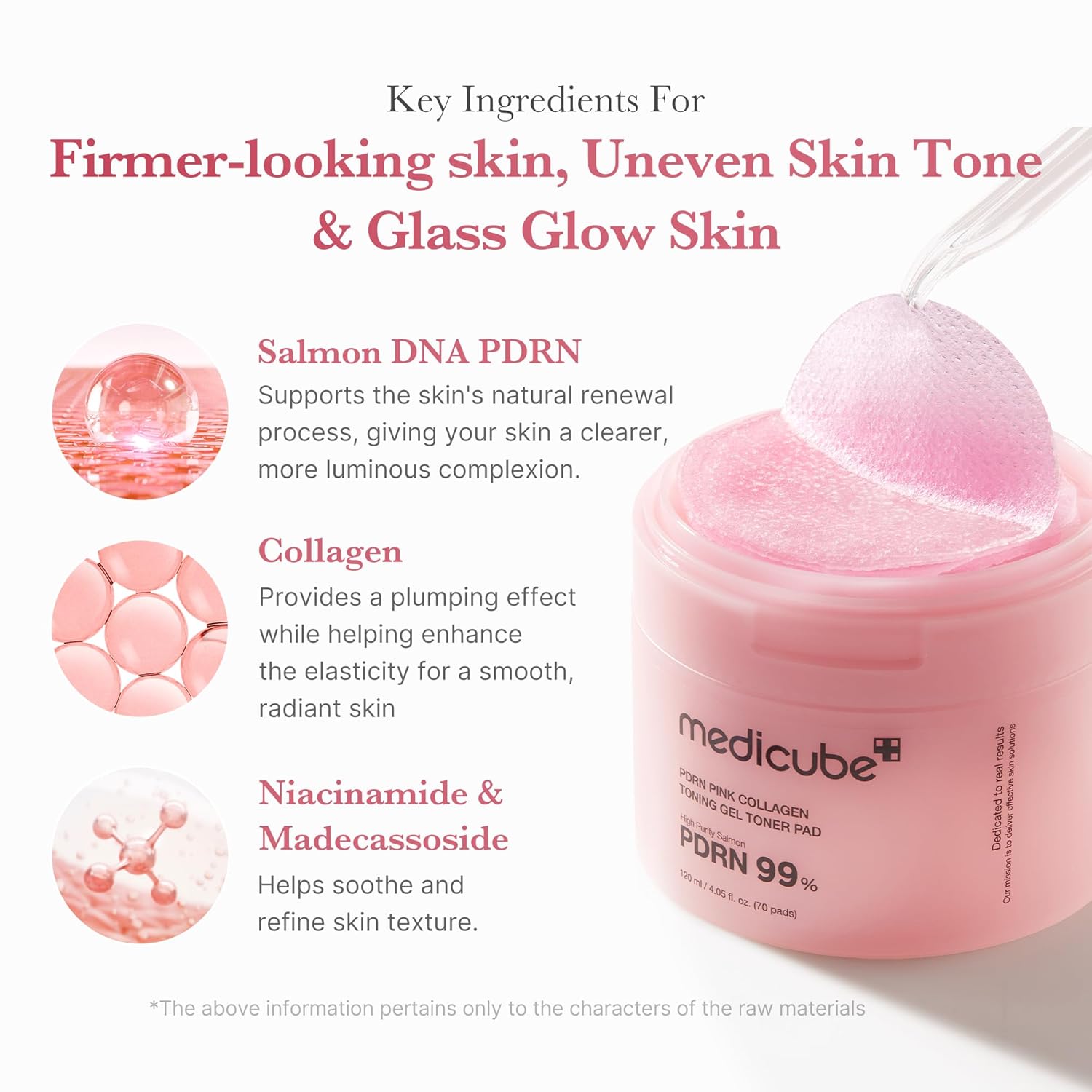Medicube - PDRN Pink Collagen Toning Gel Toner Pad (70pcs) 120ml