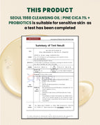 KSECRET Seoul 1988 Cleansing Oil Pine Cica 1% + Probiotics 200ml