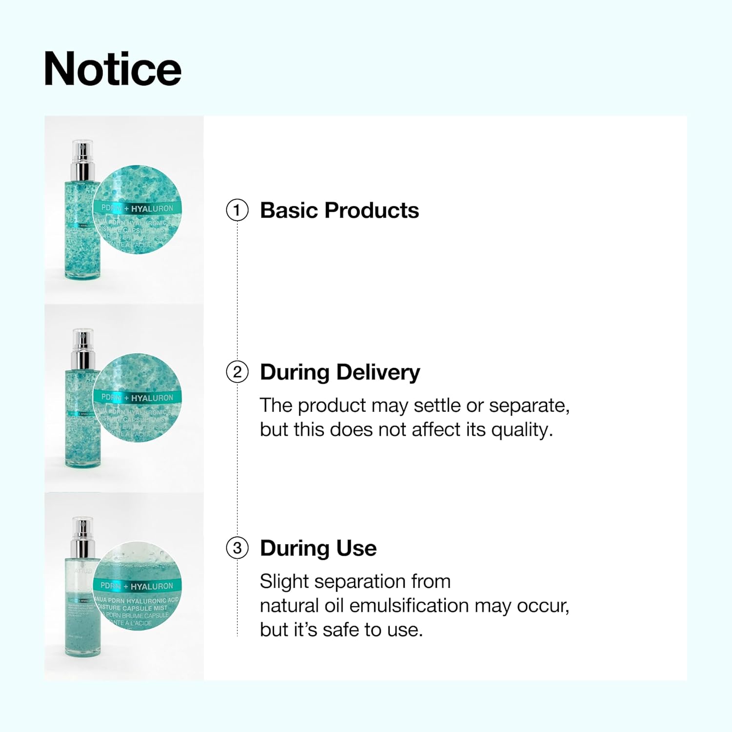 Anua PDRN Hyaluronic Acid Hydrating Capsule Mist 100ml