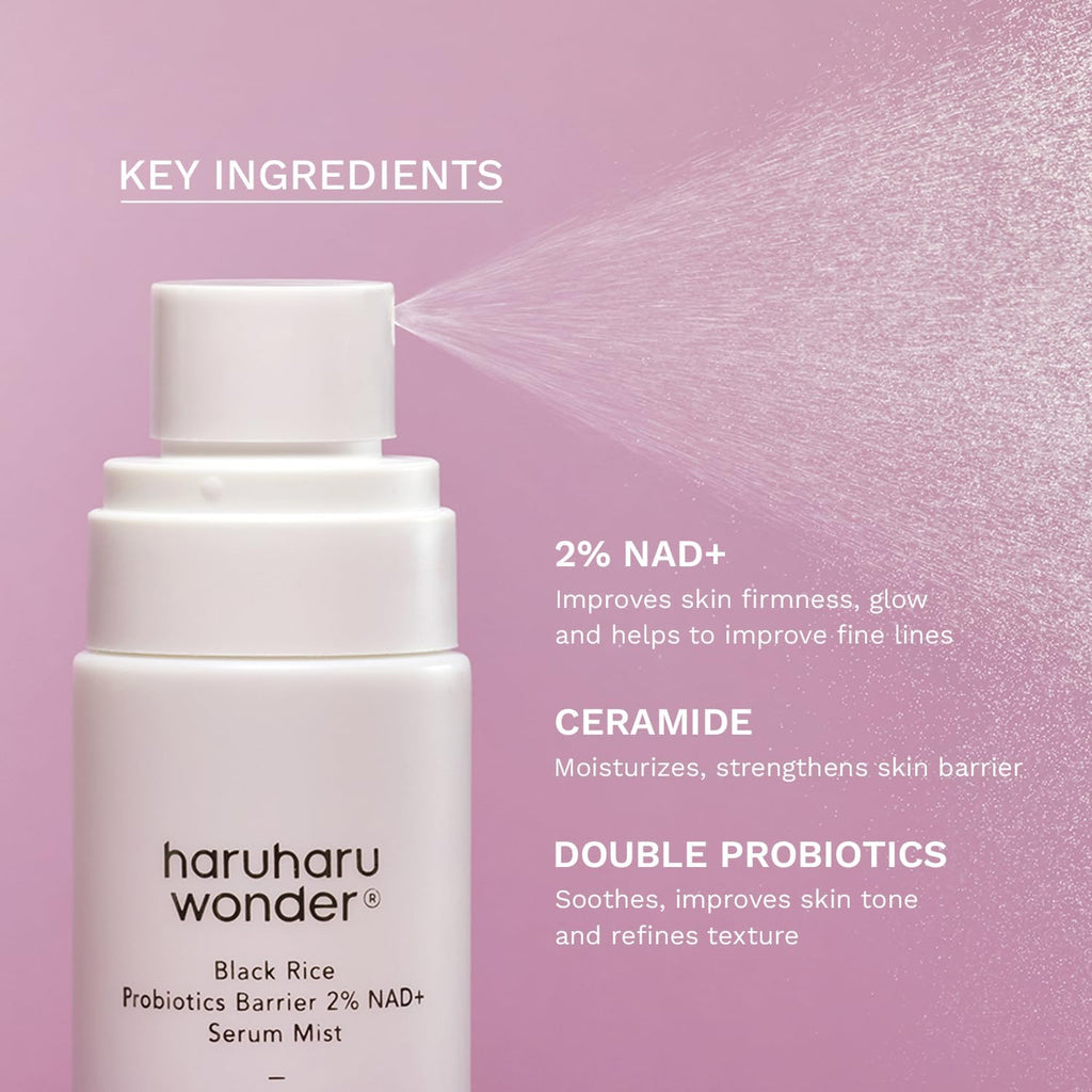 Haruharu Wonder Black Rice Probiotics Barrier 2% NAD+ Serum Mist 80ml