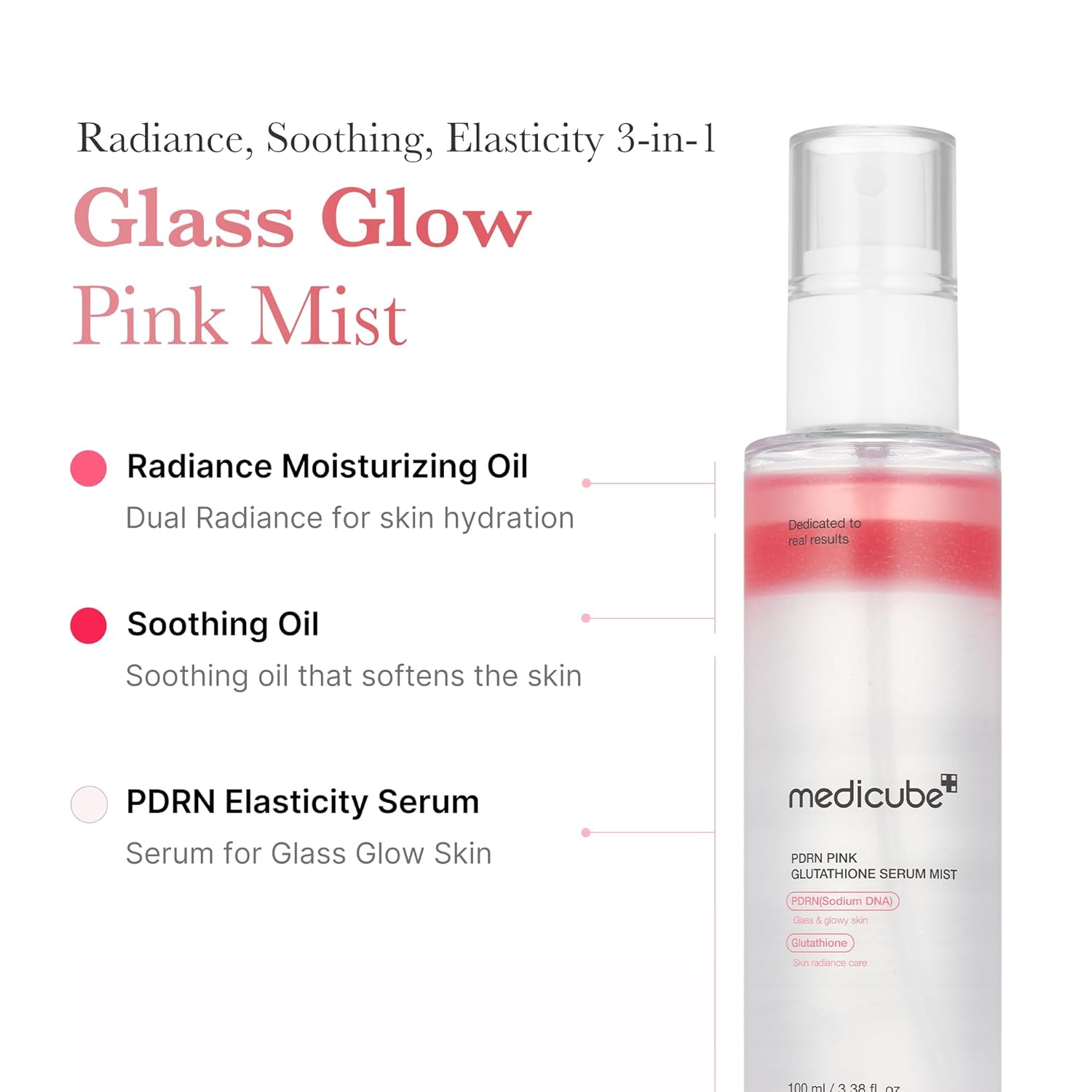Medicube – PDRN Pink Glutathione Serum Mist 100ml