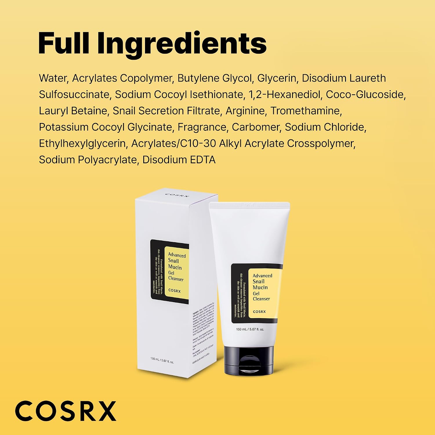 COSRX Advanced Snail Mucin Gel Cleanser 150ml