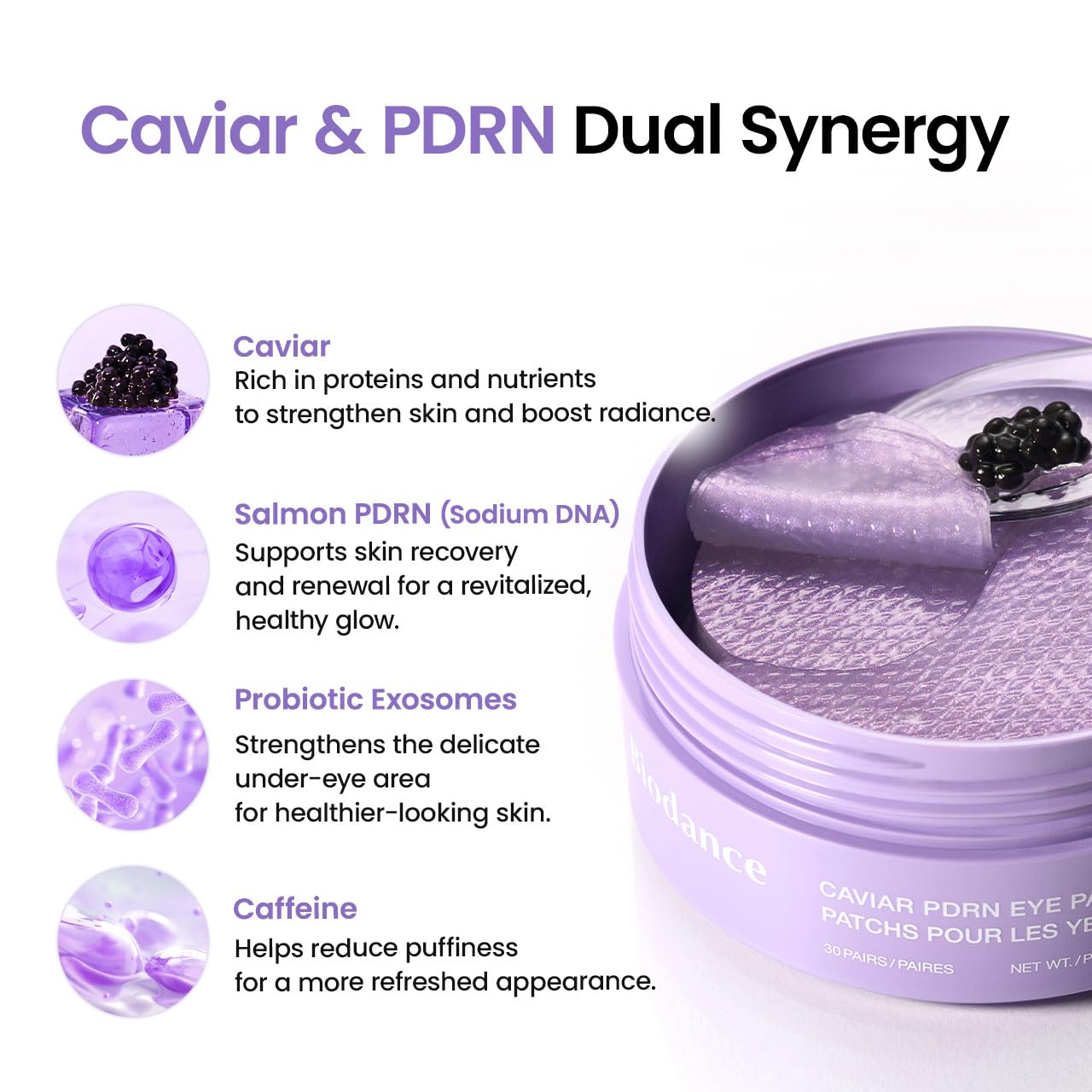 Biodance Caviar PDRN Hydrogel Eye Patches 30 pairs