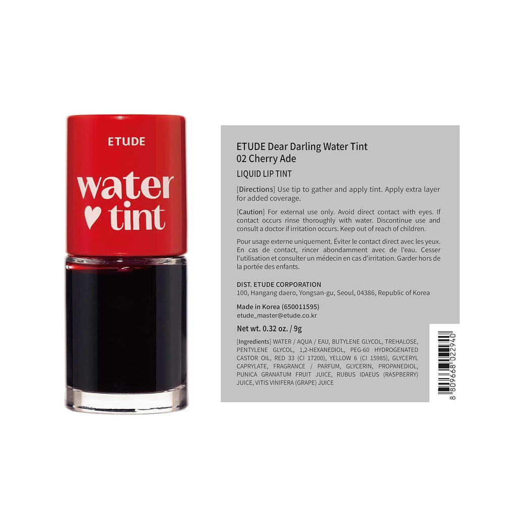 Etude Dear Darling Water Tint 02 Cherry Ade 9g