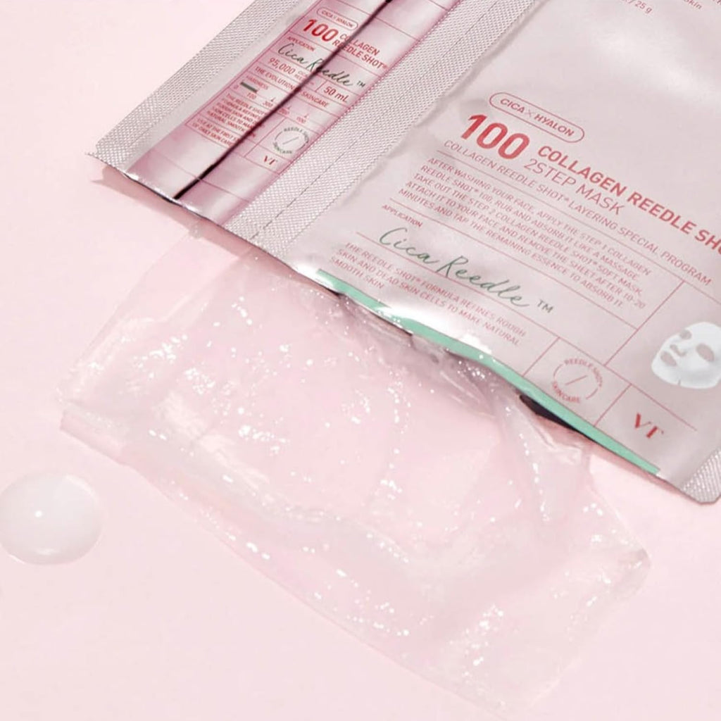 VT Collagen Reedle Shot 100 2-Step Mask (1.5g + 25g)
