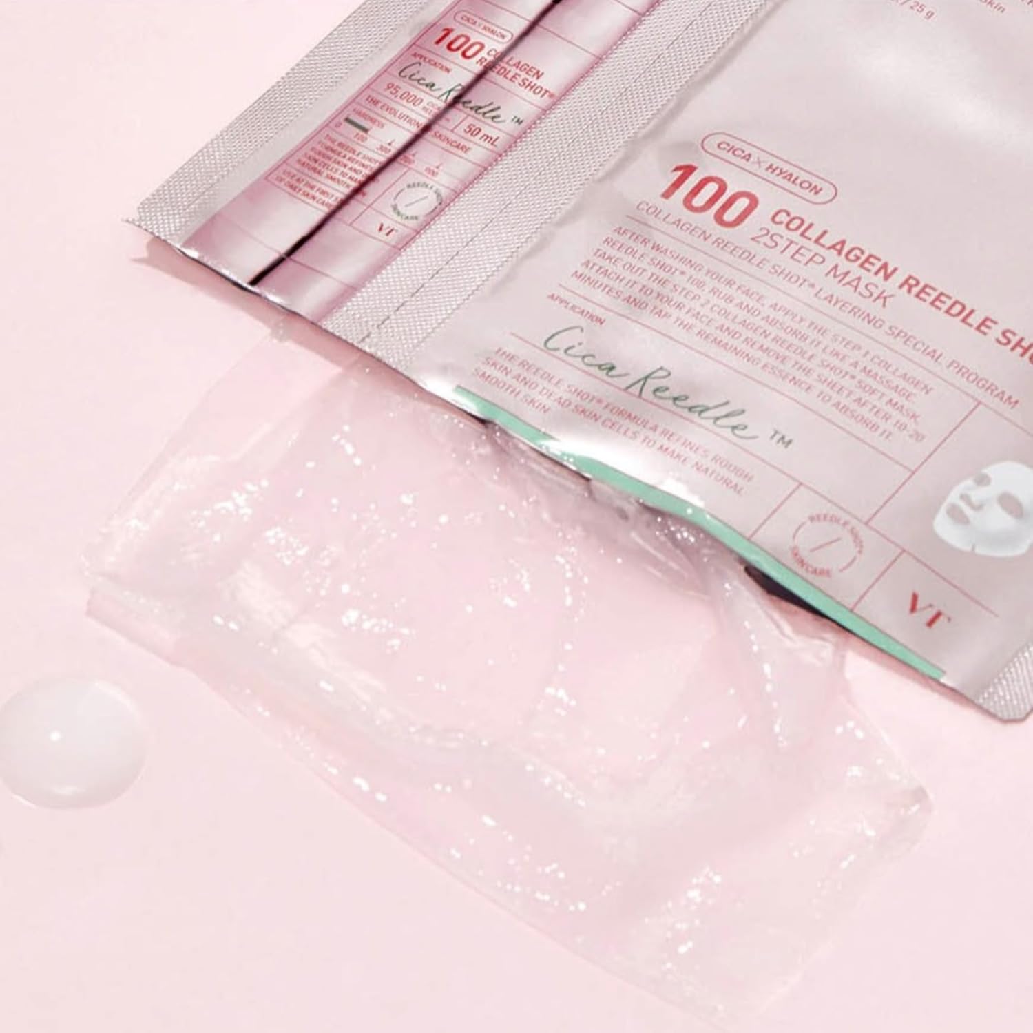 VT Collagen Reedle Shot 100 2-Step Mask (1.5g + 25g)