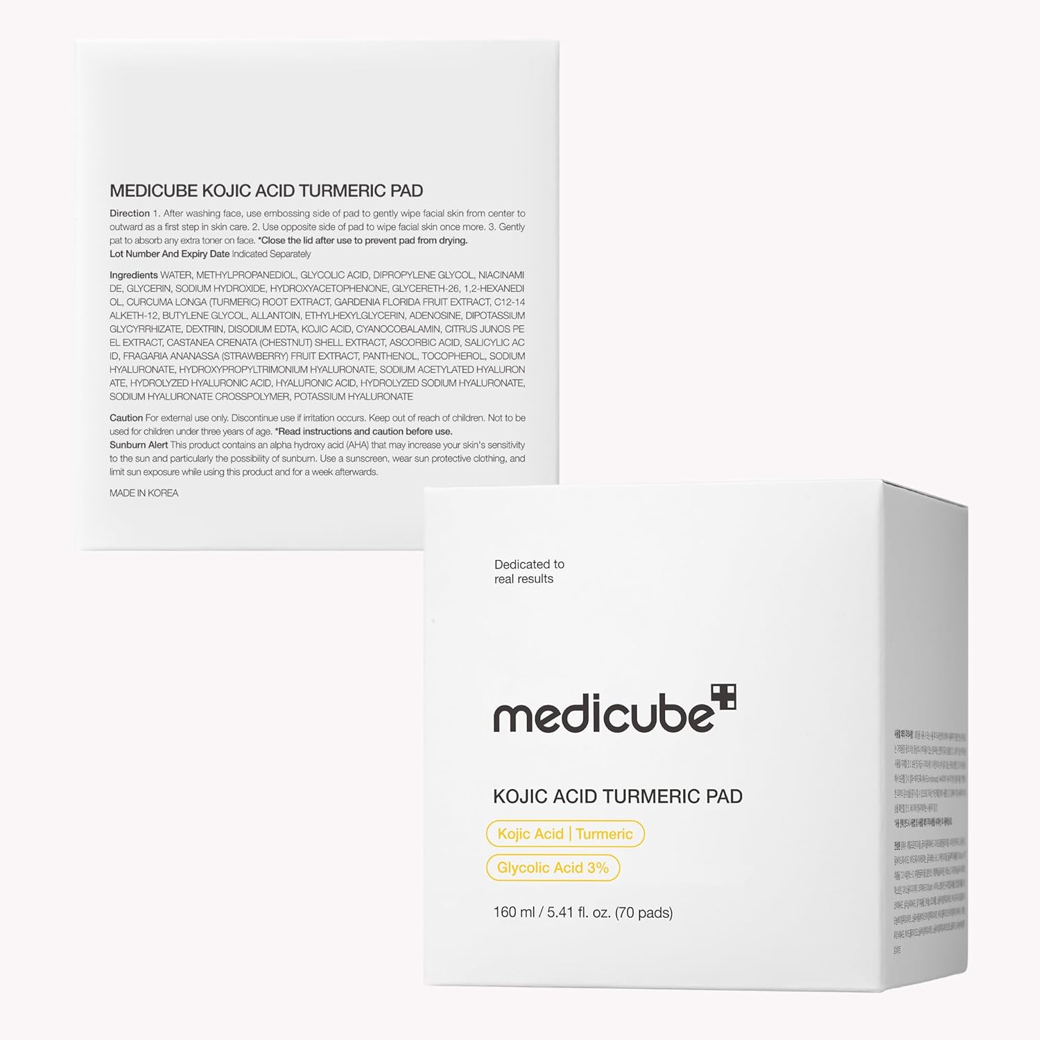 Medicube Kojic Acid Turmeric Toner Pad 70 Pads