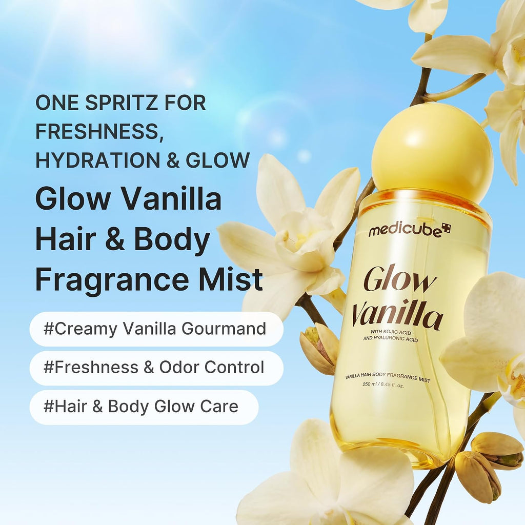 Medicube – Glow Vanilla Hair & Body Fragrance Mist, 250ml