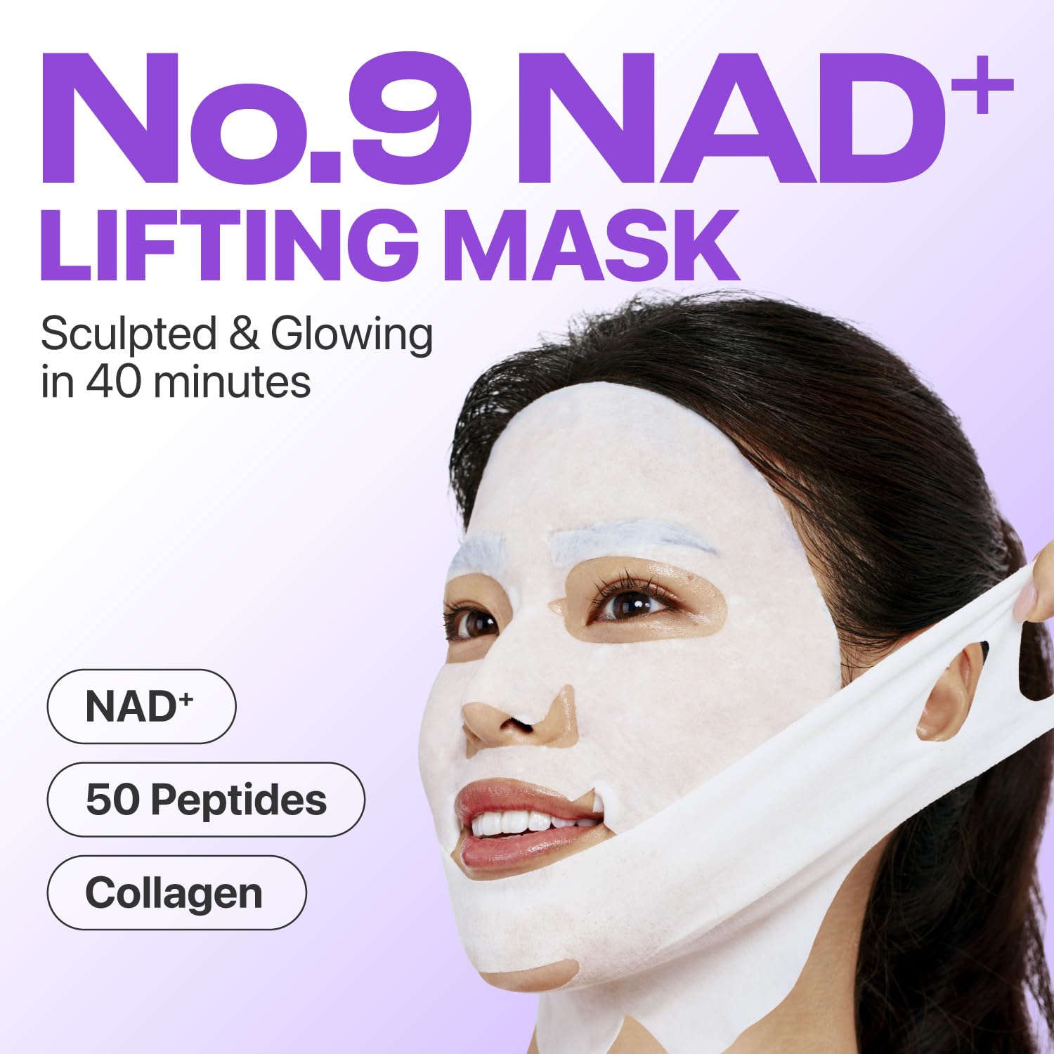 Numbuzin No.9 NAD Bio Lifting Full Cover Facial Mask 1pc