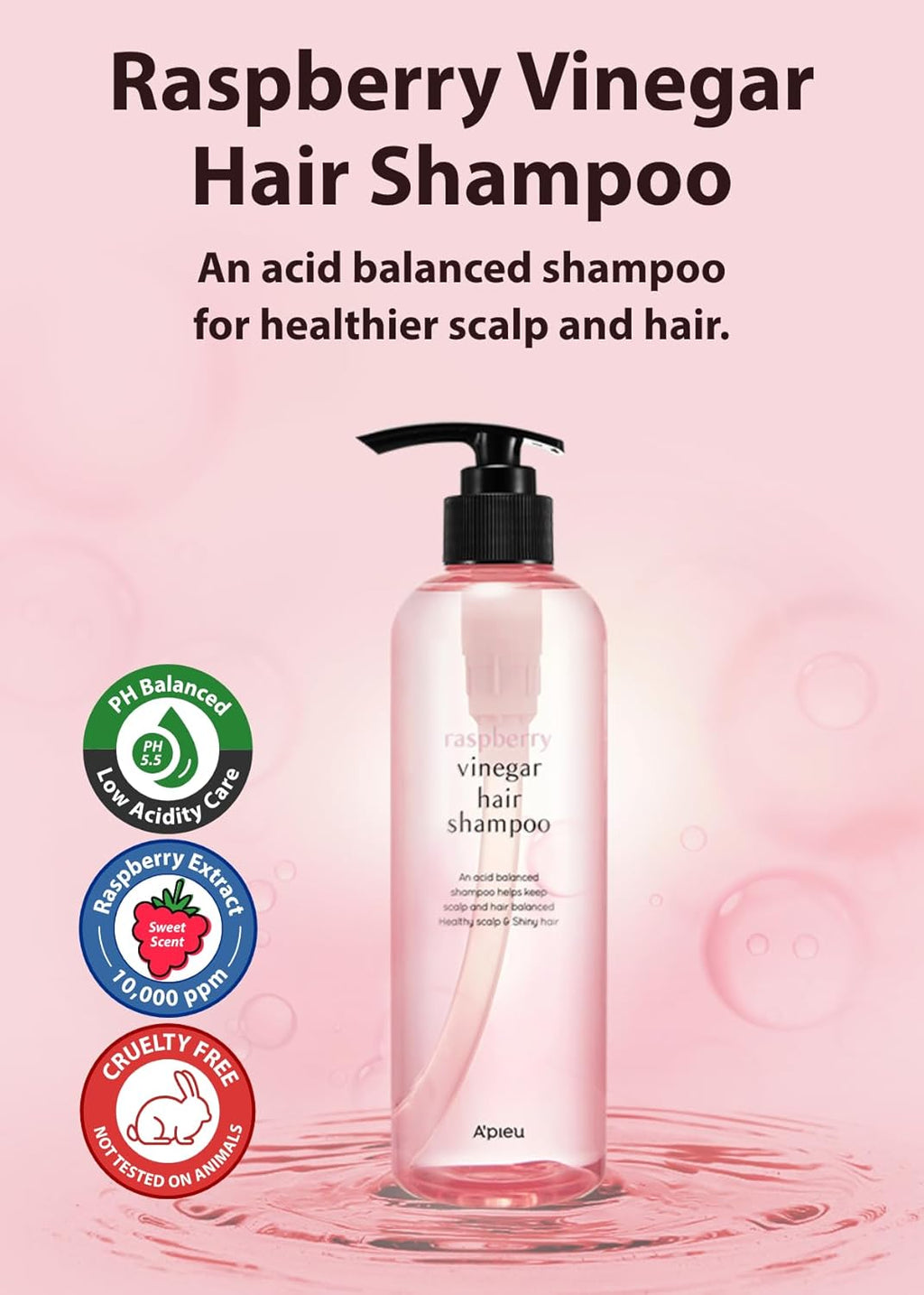 A’pieu Raspberry Vinegar Hair Shampoo 500ml