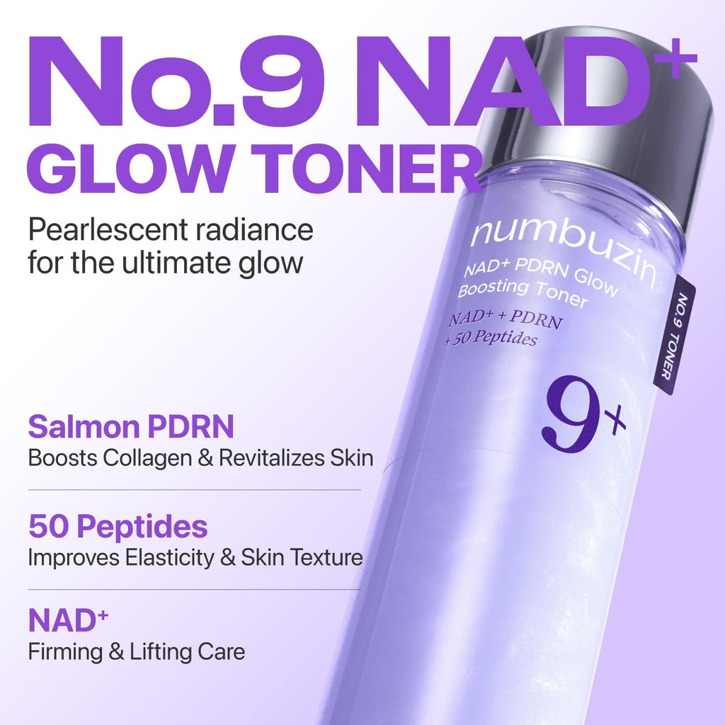 numbuzin No.9+ NAD+ PDRN Glow Boosting Toner 150ml