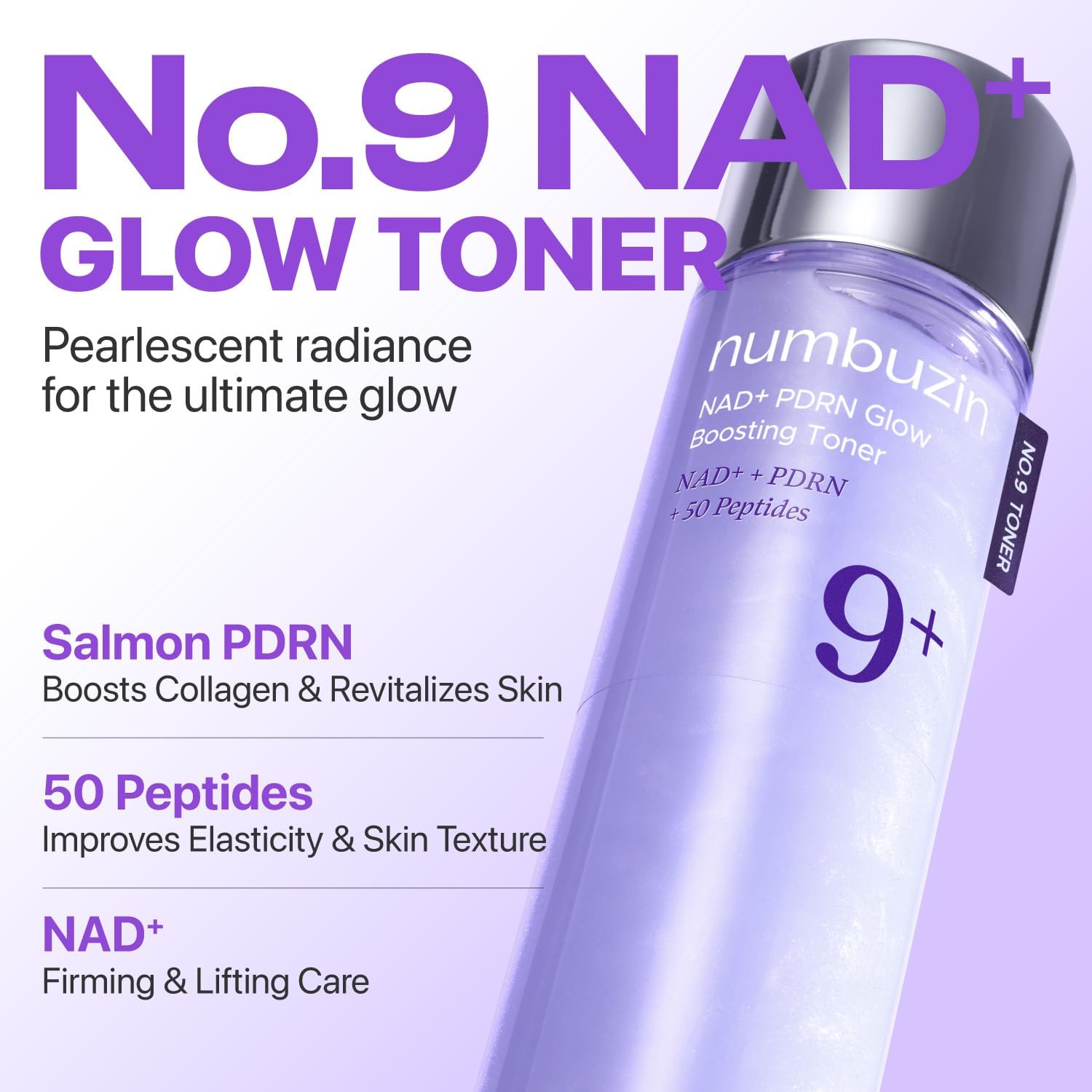 numbuzin No.9+ NAD+ PDRN Glow Boosting Toner 150ml