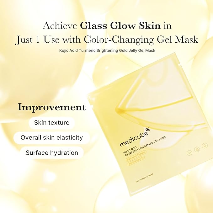 MEDICUBE Kojic Acid Turmeric Brightening Gel Mask 1pc