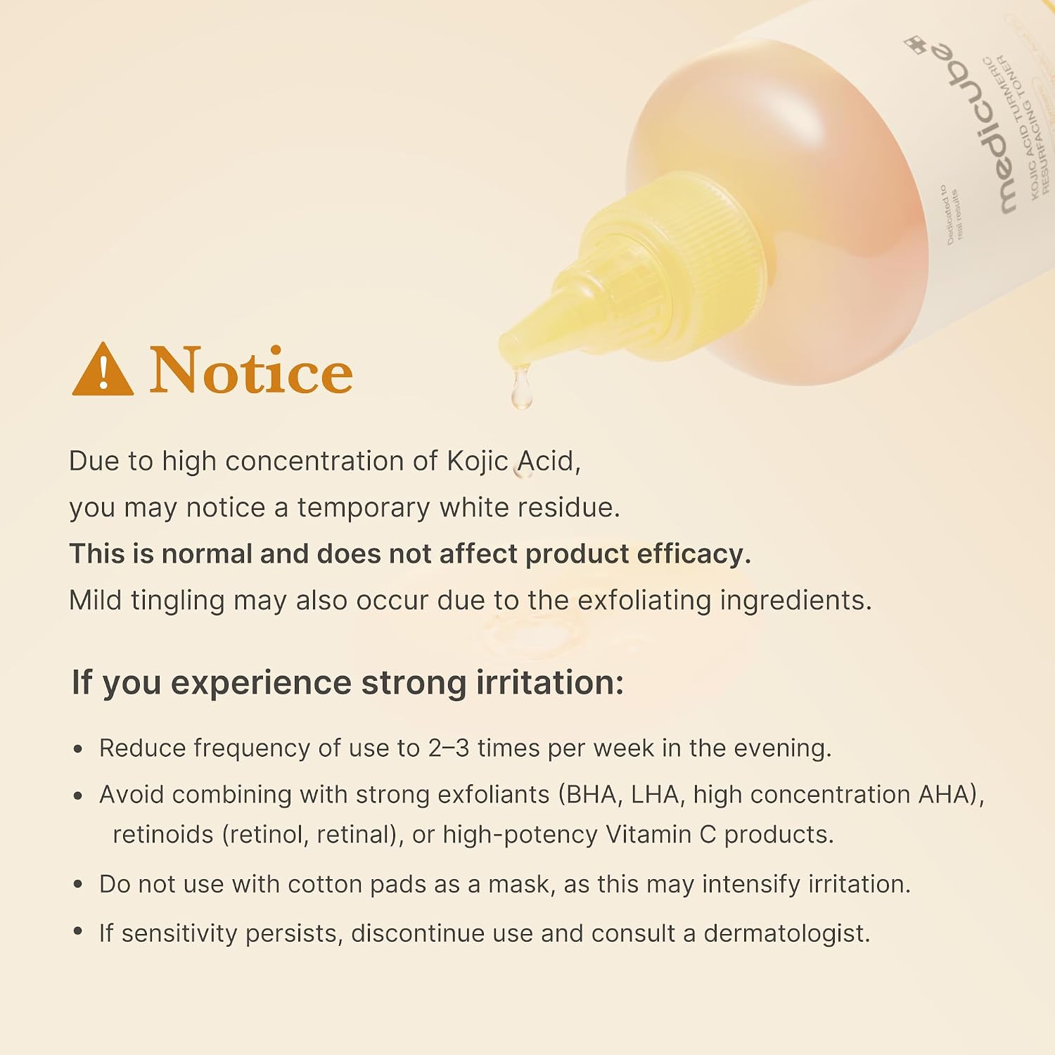 Medicube Kojic Acid Turmeric Resurfacing Toner 250ml