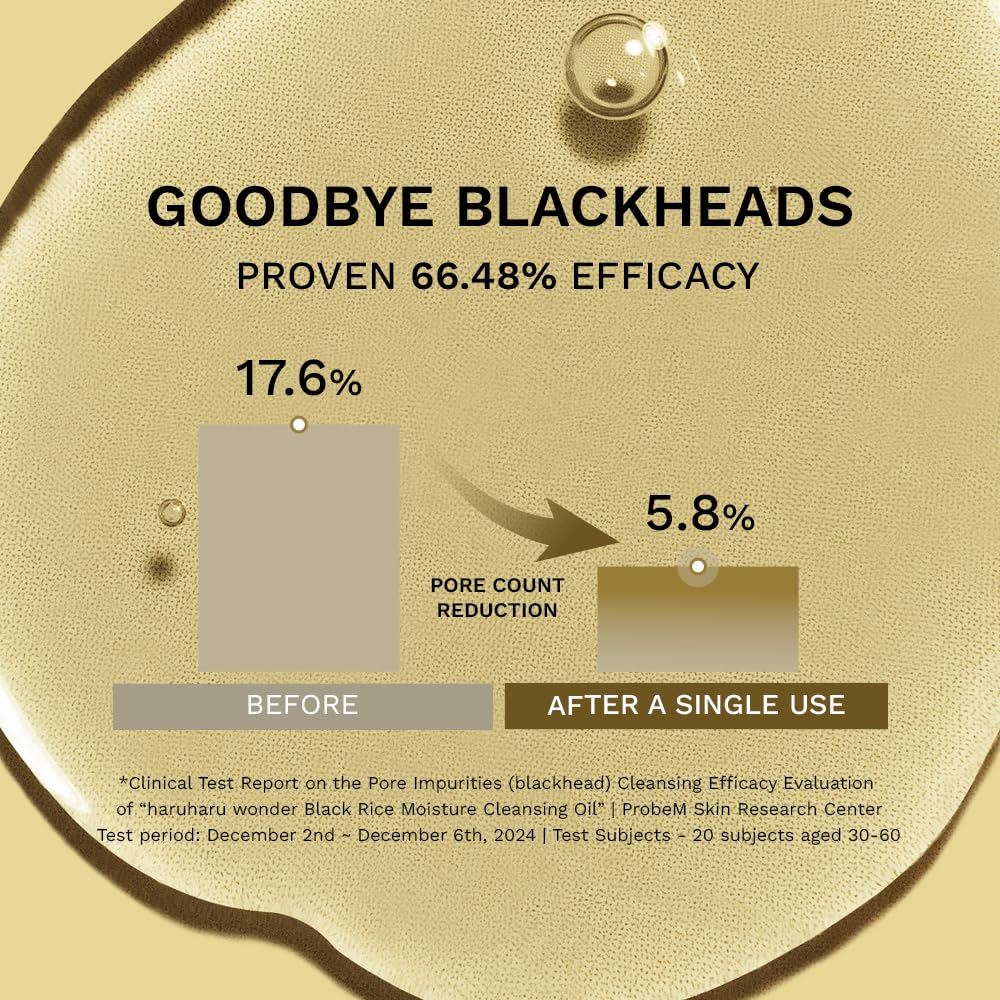 HARUHARU WONDER Black Rice Moisture Deep Cleansing Oil 150 ml | Gentle Hydrating Cleansing Oil