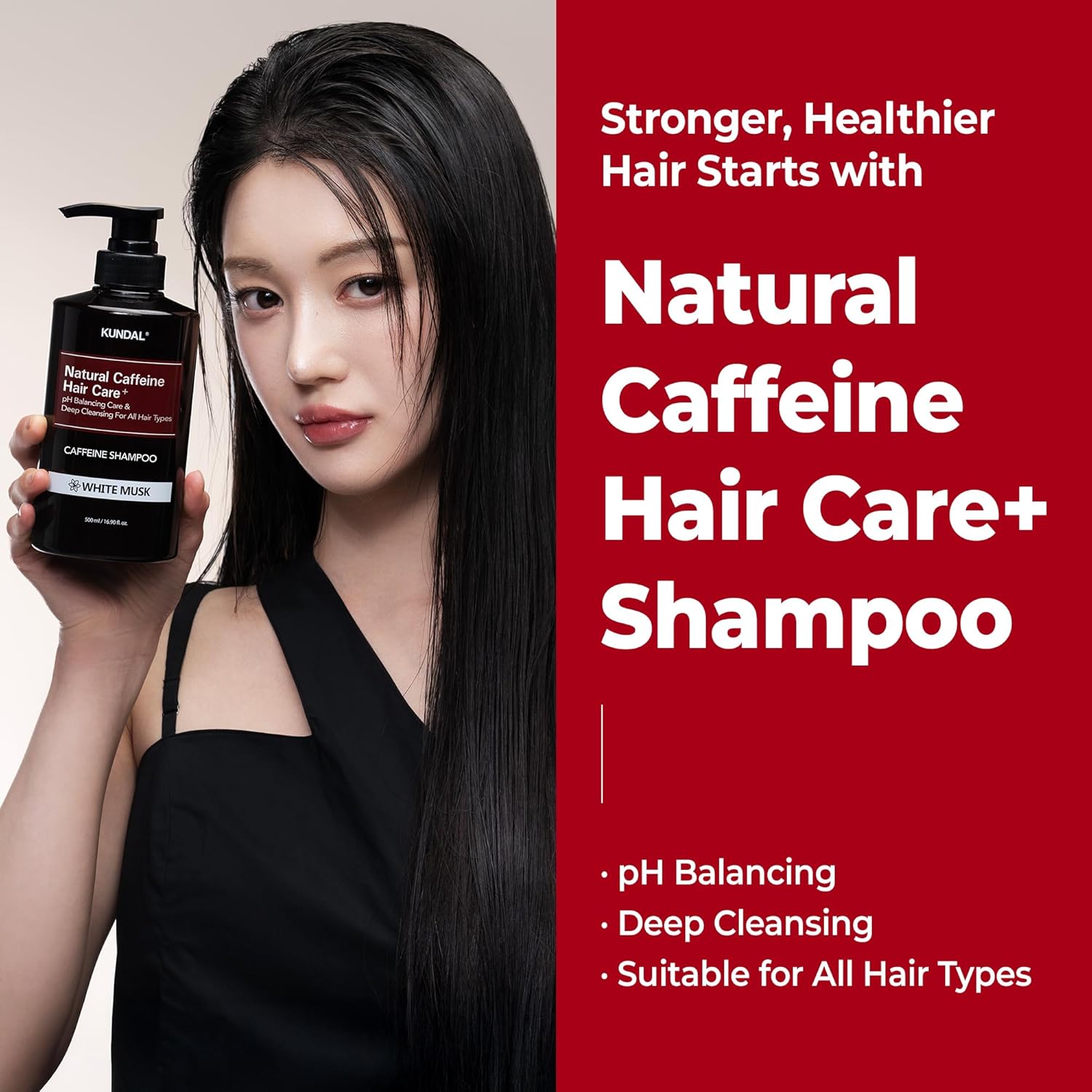 KUNDAL Caffeine Shampoo White Musk 500ml