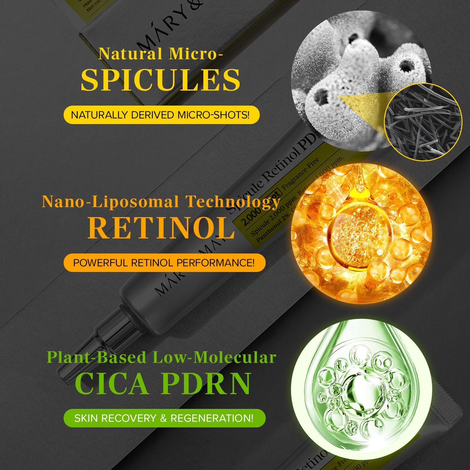 MARY & MAY Spicule Retinol PDRN Cream 15g