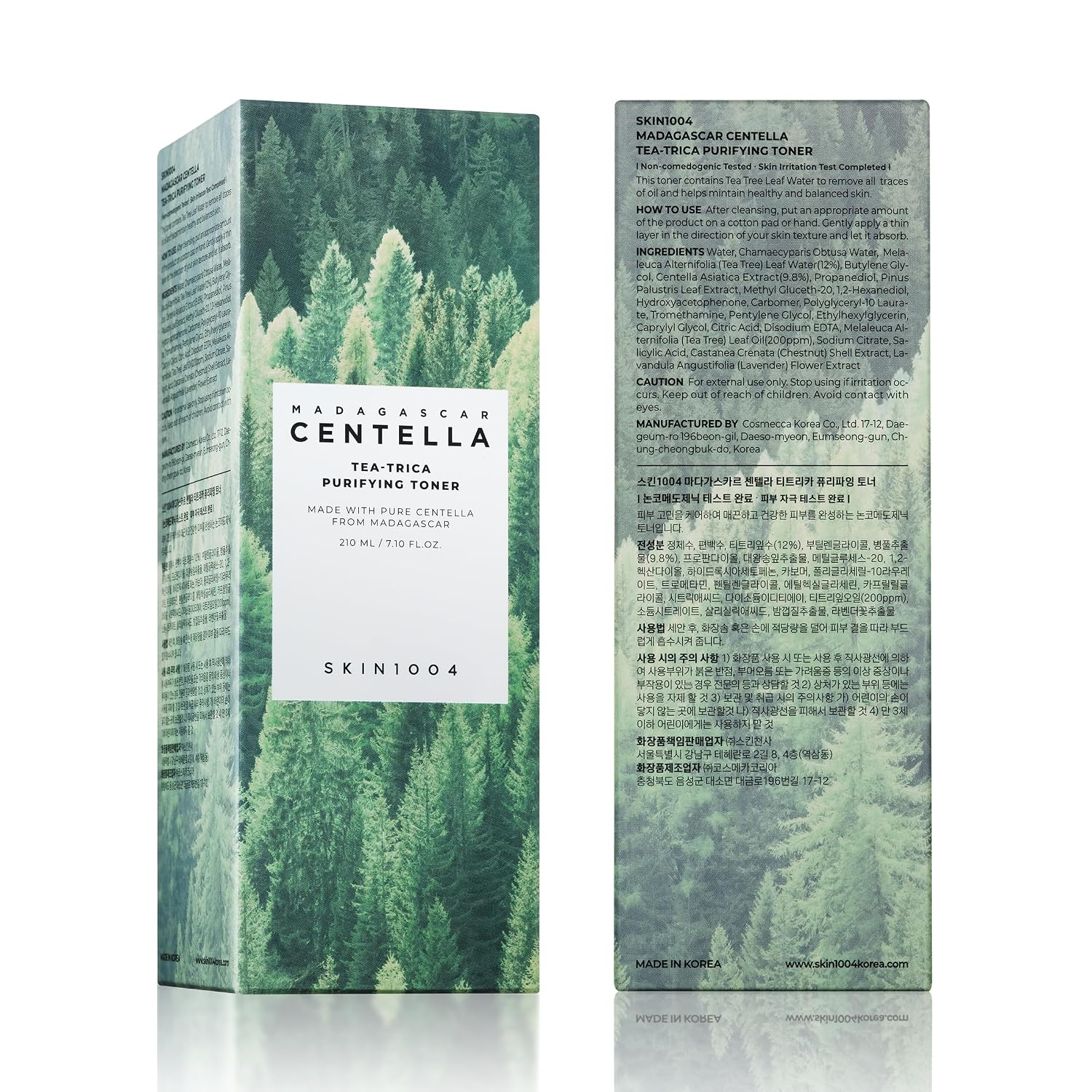 SKIN1004 Madagascar Centella Tea-Trica Purifying Toner 210ml