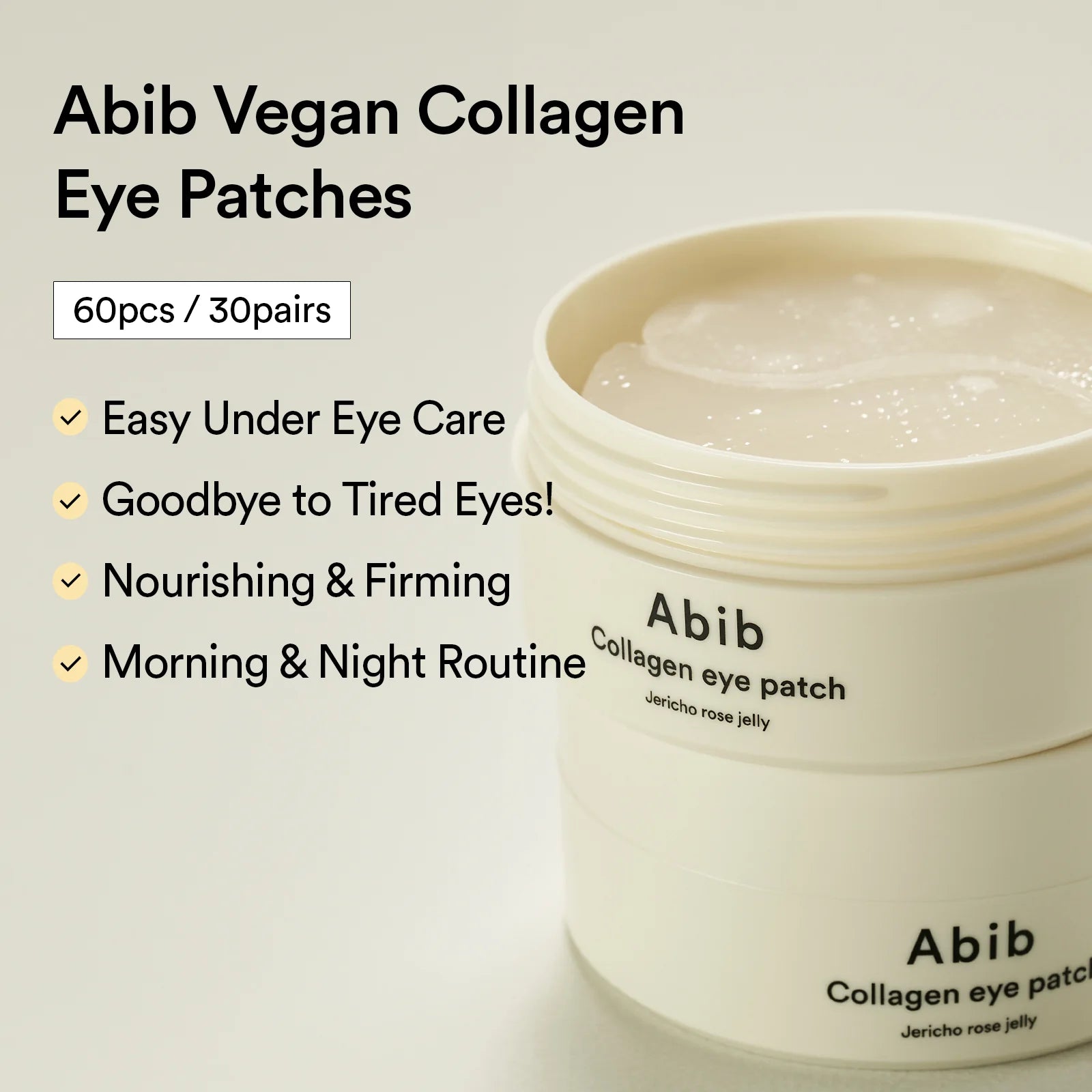 Abib Collagen Eye Patch Jericho Rose Jelly - 60 Patches