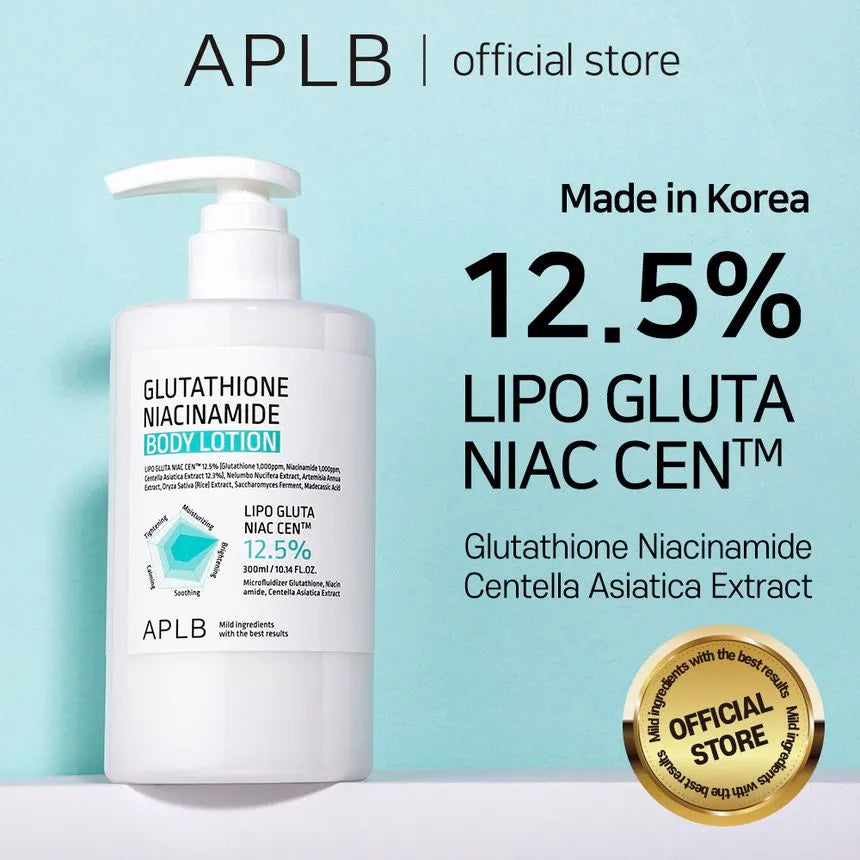 APLB Glutathione + Niacinamide Brightening & Hydrating Body Lotion 300ml