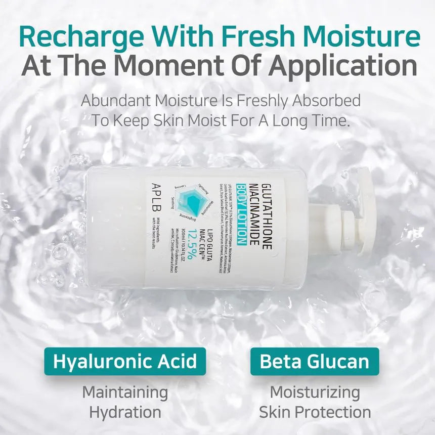 APLB Glutathione + Niacinamide Brightening & Hydrating Body Lotion 300ml