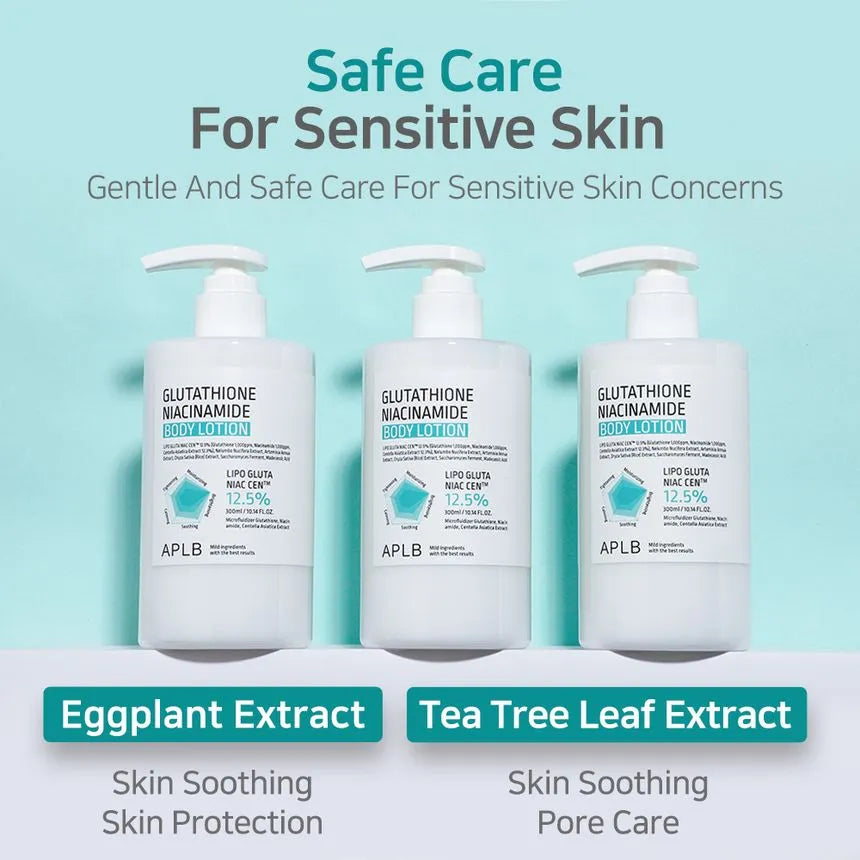 APLB Glutathione + Niacinamide Brightening & Hydrating Body Lotion 300ml