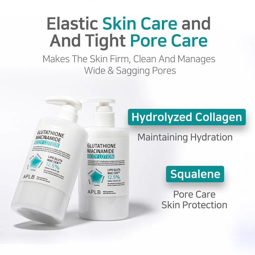 APLB Glutathione + Niacinamide Brightening & Hydrating Body Lotion 300ml